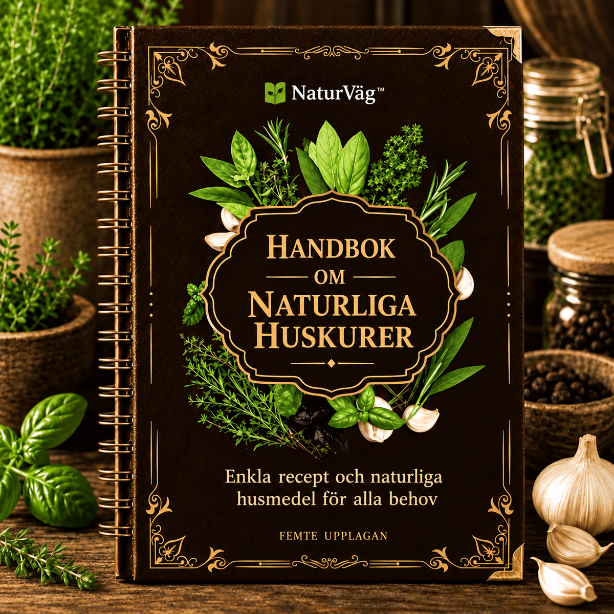 NaturVäg™ | Handbok med naturliga huskurer för vardagligt välbefinnande
