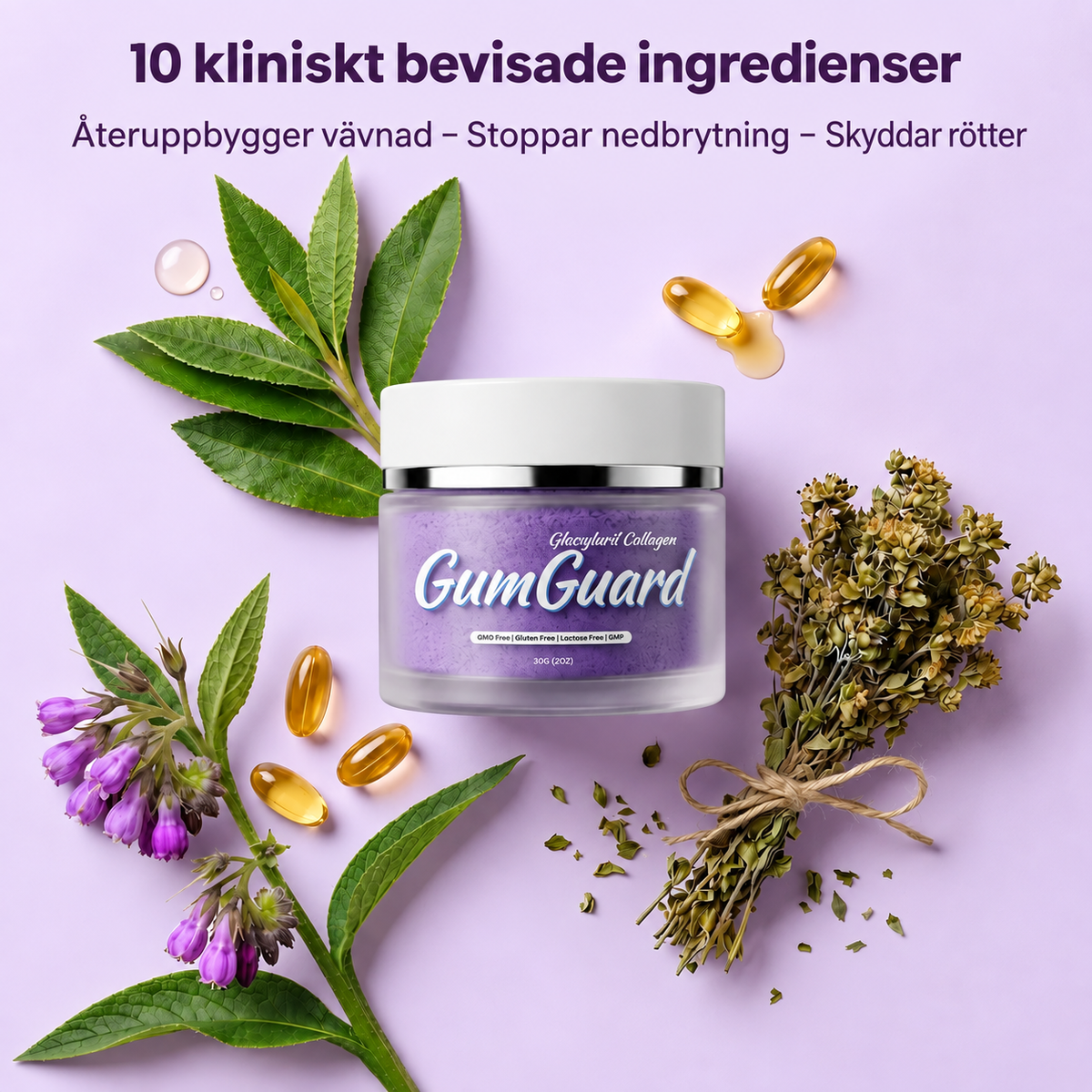 GumGuard™ | Dagligt kollagenstöd för starkare och friskare tandkött