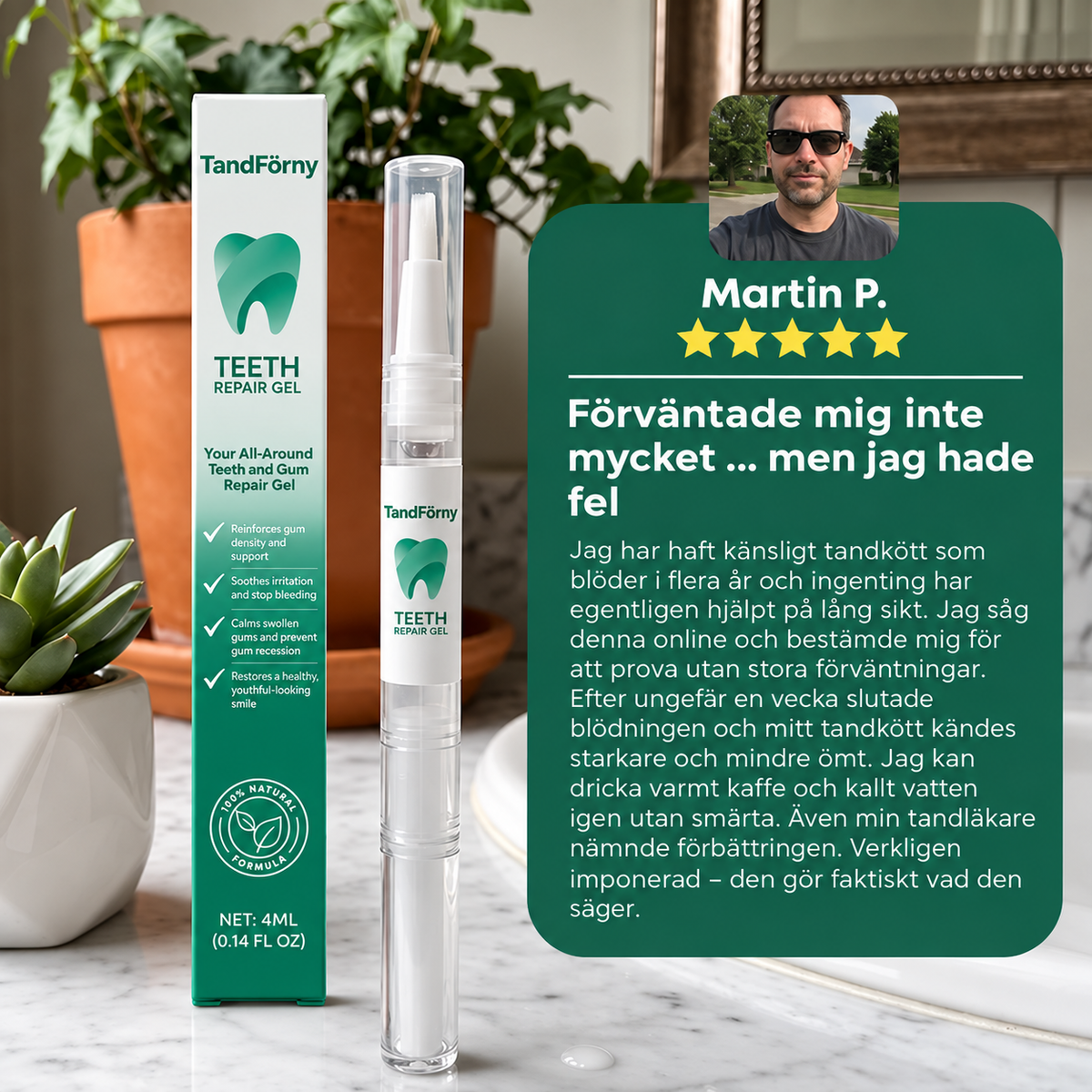 TandFörny™ | Vårdande gel för tandkött & tänder