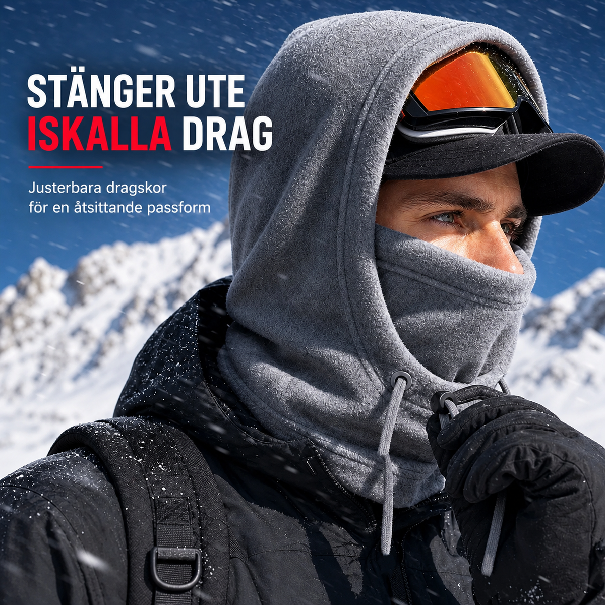 ❄️ Värma™ 3-i-1 Vinterbalaklava 🧣 – vindtät, värmande & justerbar! Perfekt för skidåkning, cykling och alla kalla utomhusaktiviteter ✨