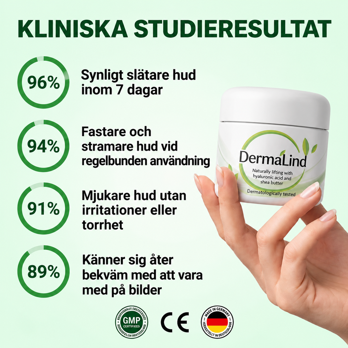 DermaLind™ | Uppstramande ansiktskräm för slätare & fastare hud