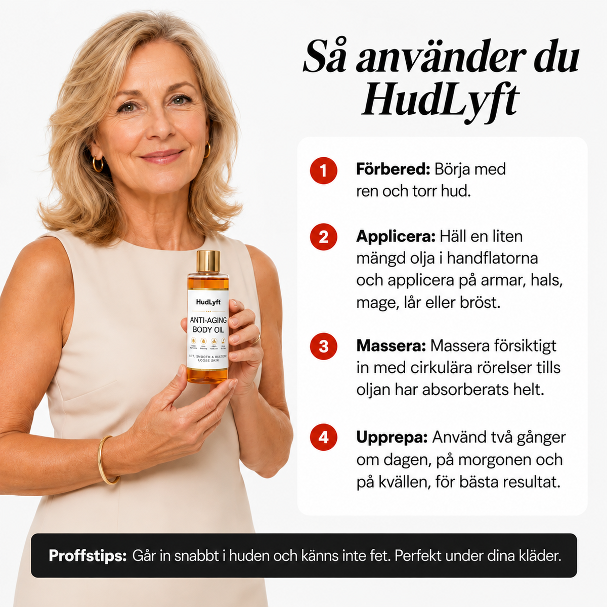 HudLyft™ | Förvandla känslan av slapp hud till fastare, slätare hud