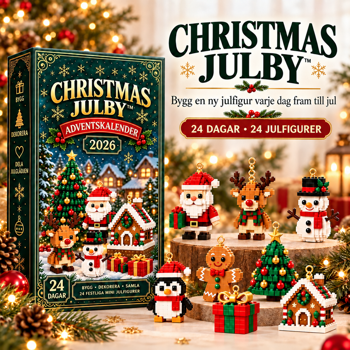 Julby™ | Adventskalender – Bygg en ny julfigur varje dag fram till jul
