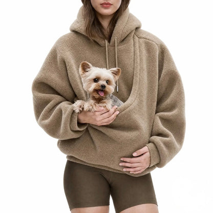 MysTass™ | Mysig hoodie med integrerad husdjursficka