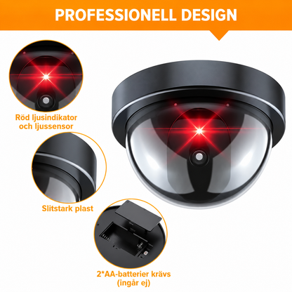 TryggCam™ | Realistisk attrappkamera med blinkande LED