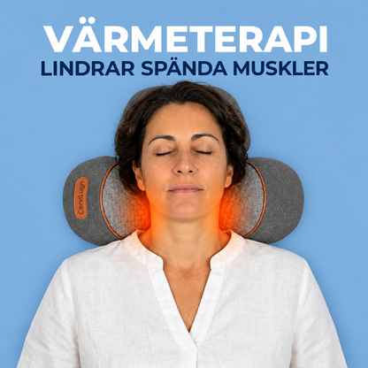 CerviLugn™ | 3-i-1 nackkudde med värme, vibration och skonsam nackstretch