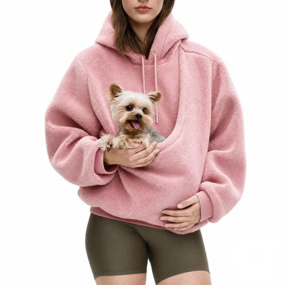 MysTass™ | Mysig hoodie med integrerad husdjursficka