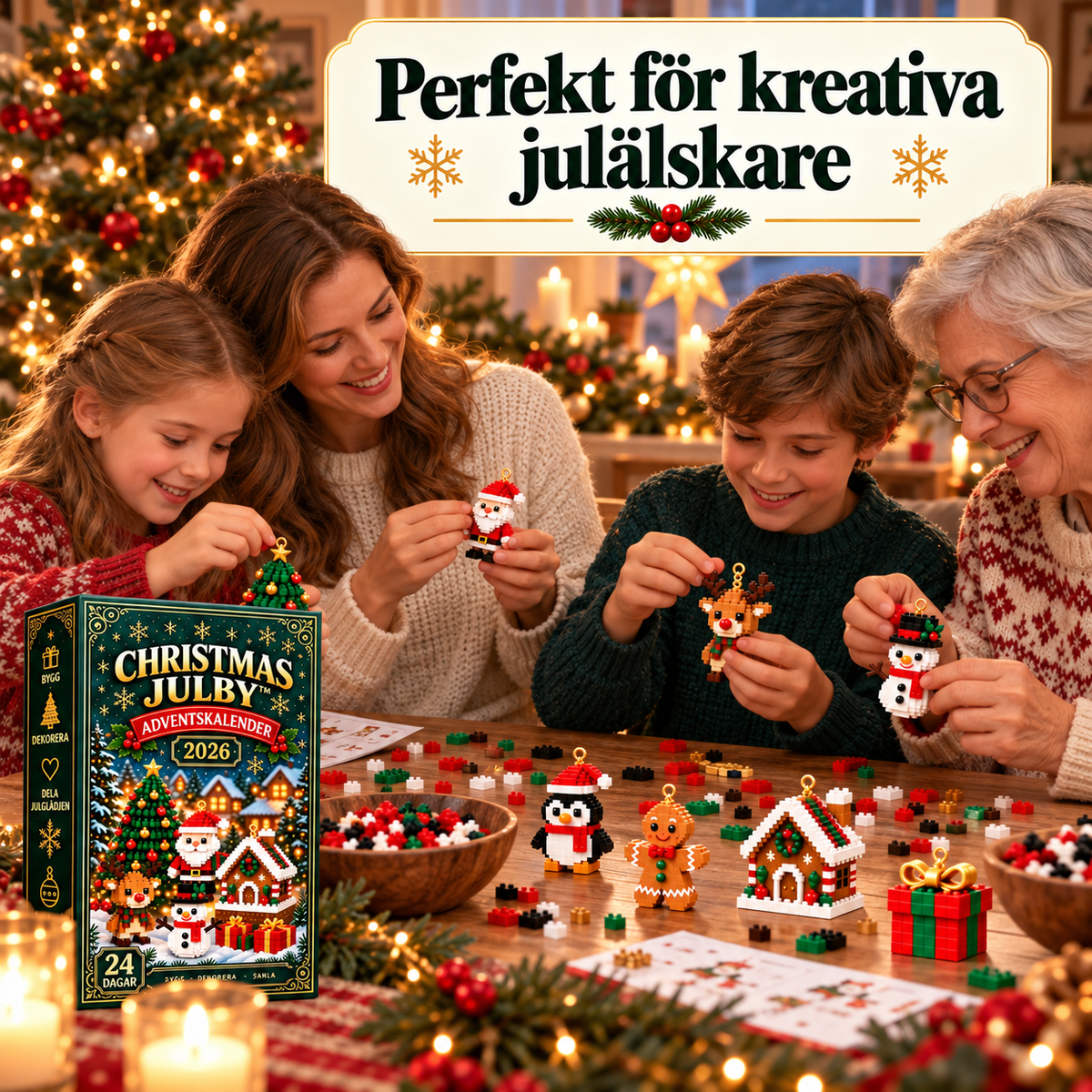 Julby™ | Adventskalender – Bygg en ny julfigur varje dag fram till jul