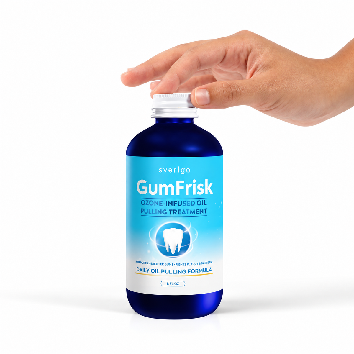 GumFrisk™ | Ozonerad munsköljningsolja för tandkött & fräschare andedräkt