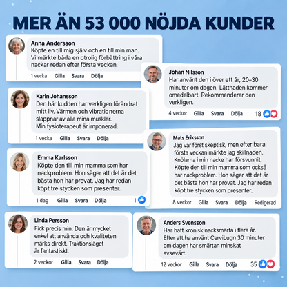 CerviLugn™ | 3-i-1 nackkudde med värme, vibration och skonsam nackstretch