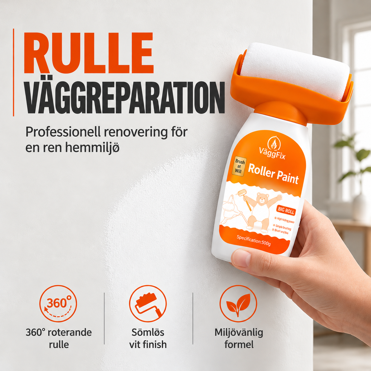 VäggFix™ – Den enkla quick-fixen för ett fräschare hem.