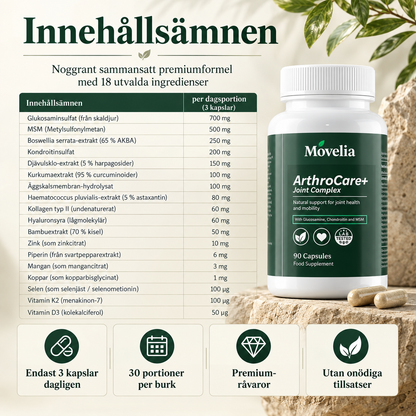 Movelia™ | Dagligt stöd för leder och smidig rörlighet