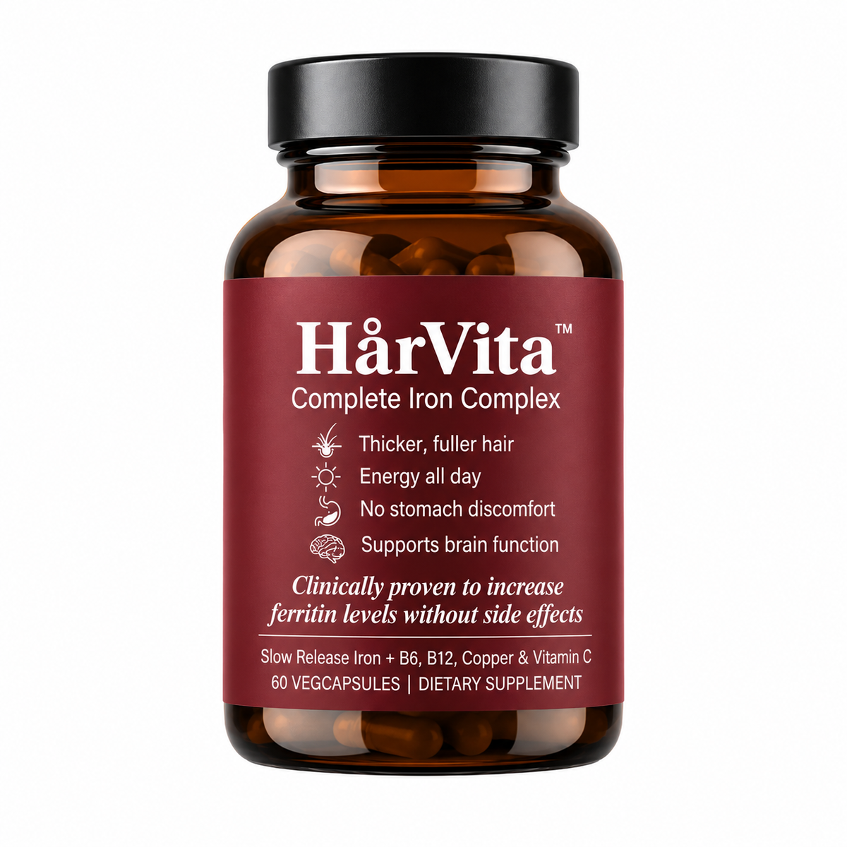 HårVita™ | Järntillskott för starkare hår & minskat håravfall
