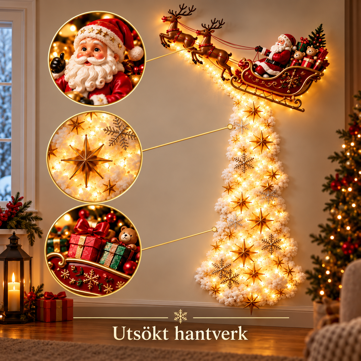 JulMagin™ | Magisk julvägglampa