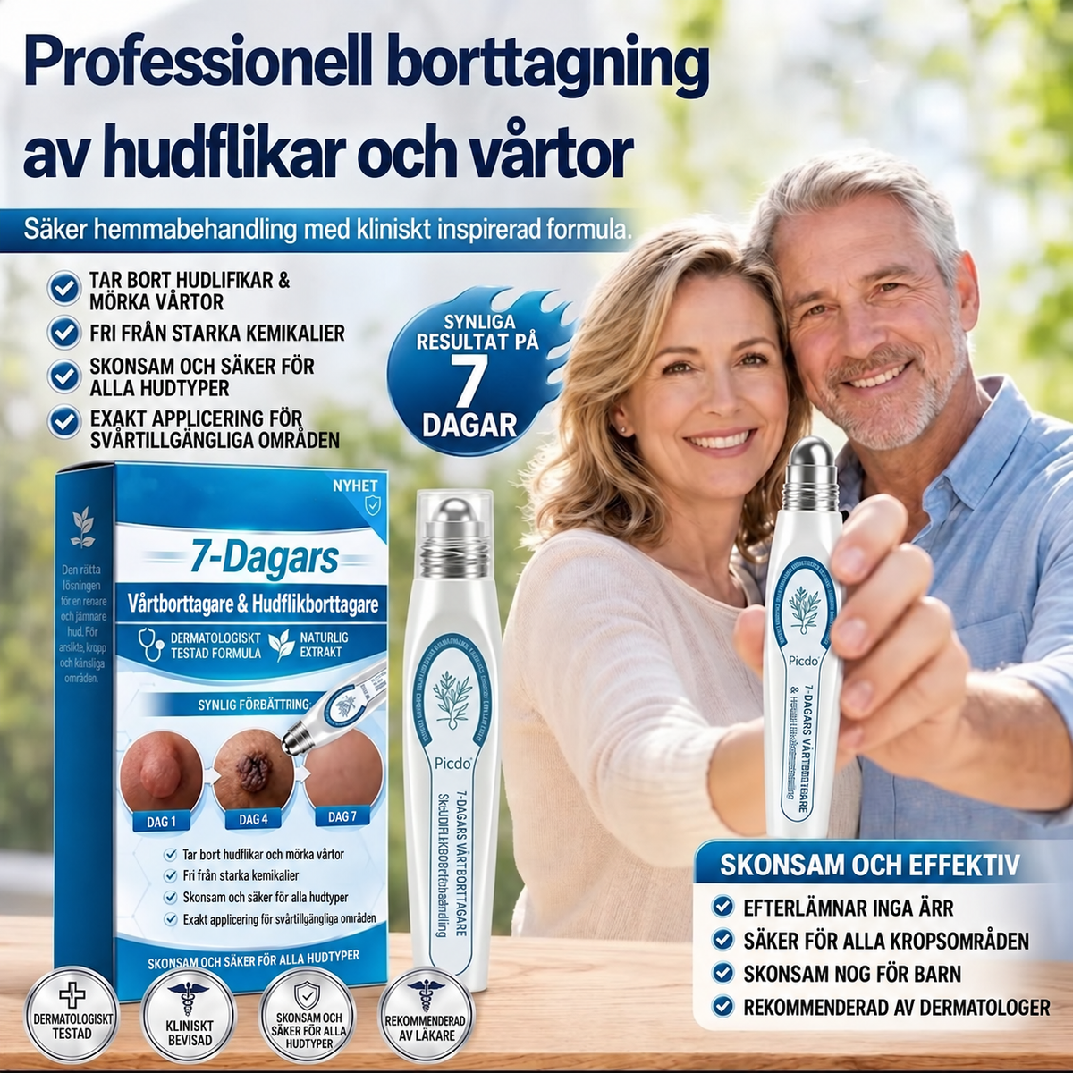 HudRen™ | Effektivt serum mot vårtor och hudförändringar