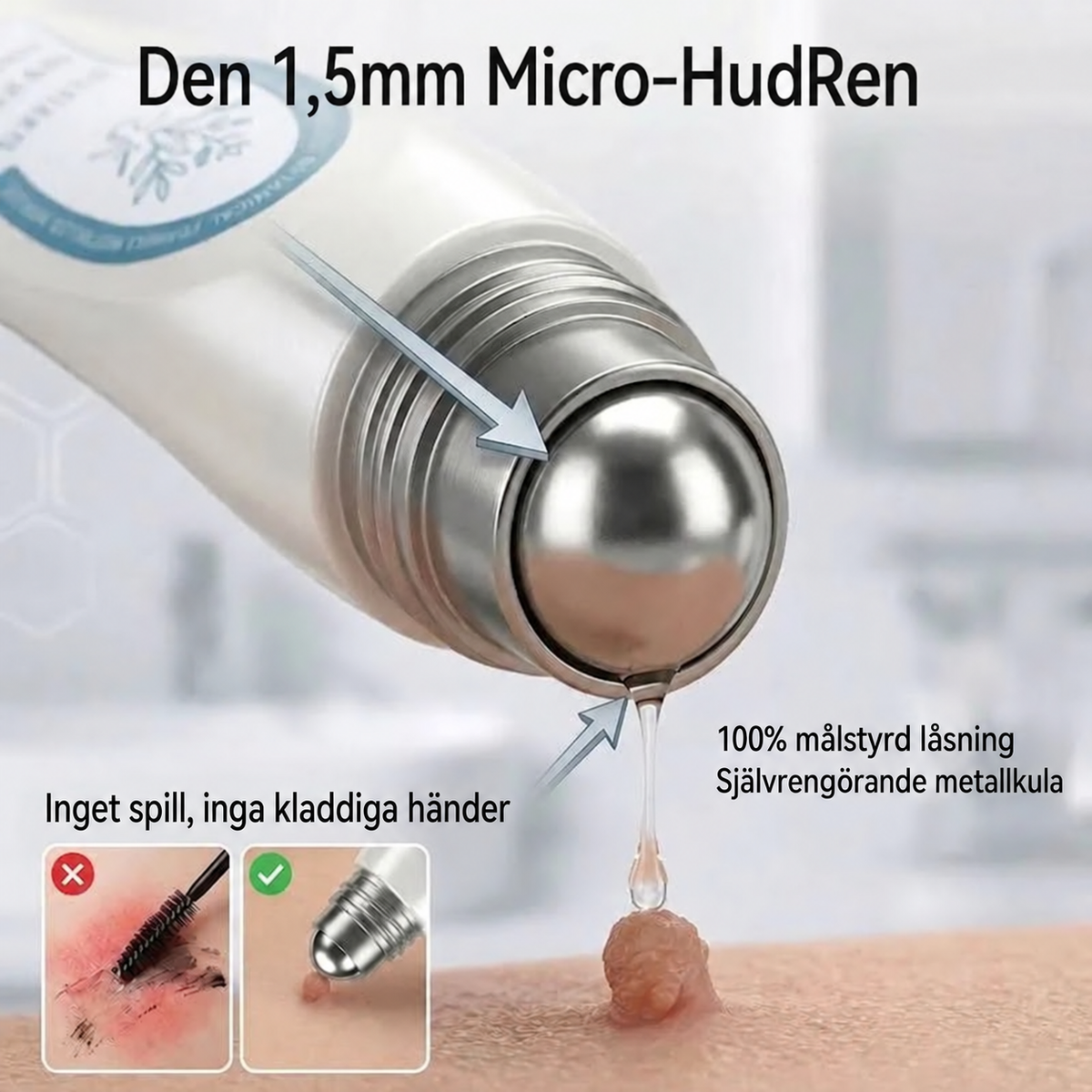 HudRen™ | Effektivt serum mot vårtor och hudförändringar