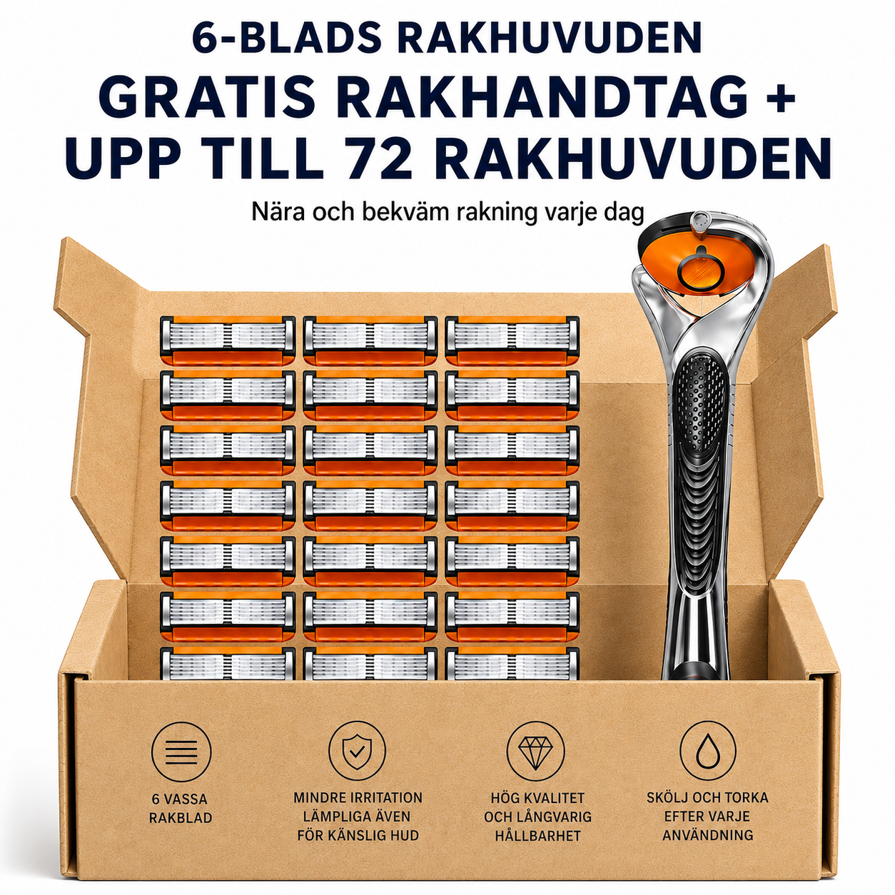 SmoothGlide™ | Rakhuvuden + Handtag, Spara upp till 70%