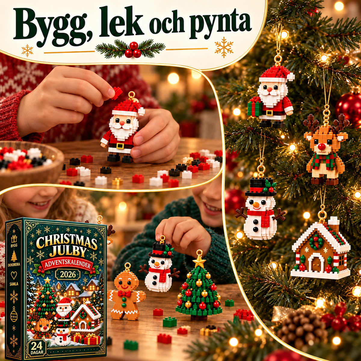 Julby™ | Adventskalender – Bygg en ny julfigur varje dag fram till jul