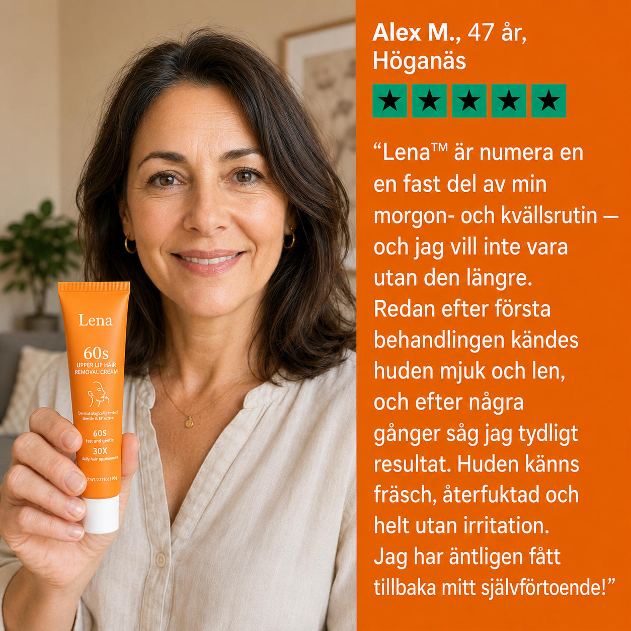 Lena™ | Ta bort ansiktshår med långvarig effekt på bara 15 minuter!