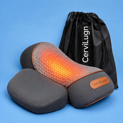 CerviLugn™ | 3-i-1 nackkudde med värme, vibration och skonsam nackstretch