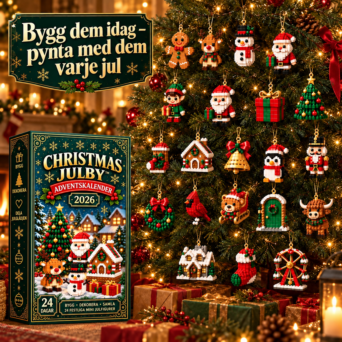 Julby™ | Adventskalender – Bygg en ny julfigur varje dag fram till jul