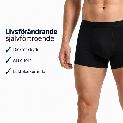 TryggBoxer™ | Läckagesäkra premiumboxers för män – i mjuk och följsam bomull