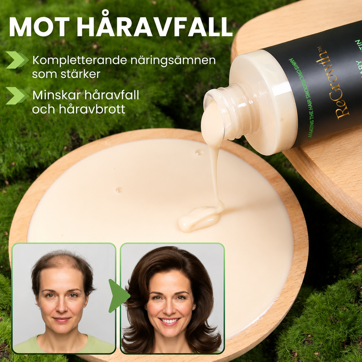 ReGrowth™ | Uppnå tjockare, fylligare hår på bara 2 veckor!