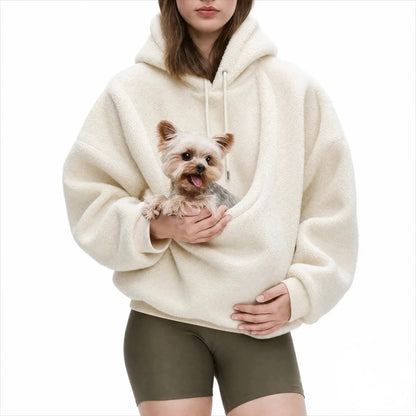 MysTass™ | Mysig hoodie med integrerad husdjursficka
