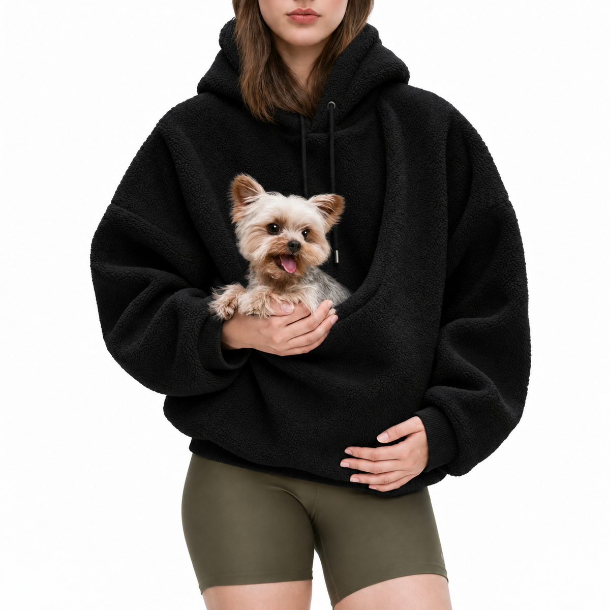 MysTass™ | Mysig hoodie med integrerad husdjursficka