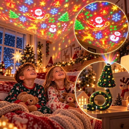 Julmagi™ | HD USB-julprojektor för magisk julstämning på några sekunder