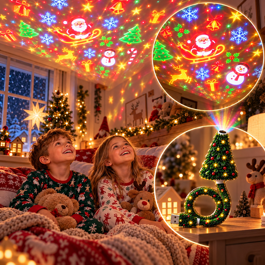 Julmagi™ | HD USB-julprojektor för magisk julstämning på några sekunder