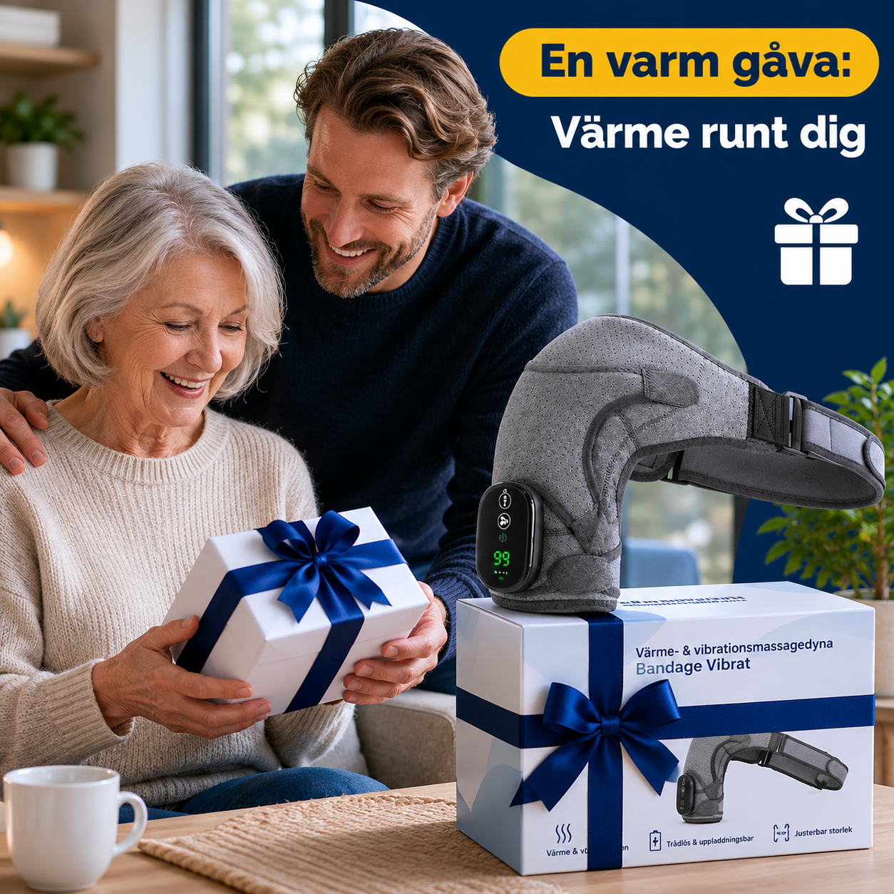 ThermaRelief™ Axelmassage – lindring och värme med ett enda knapptryck