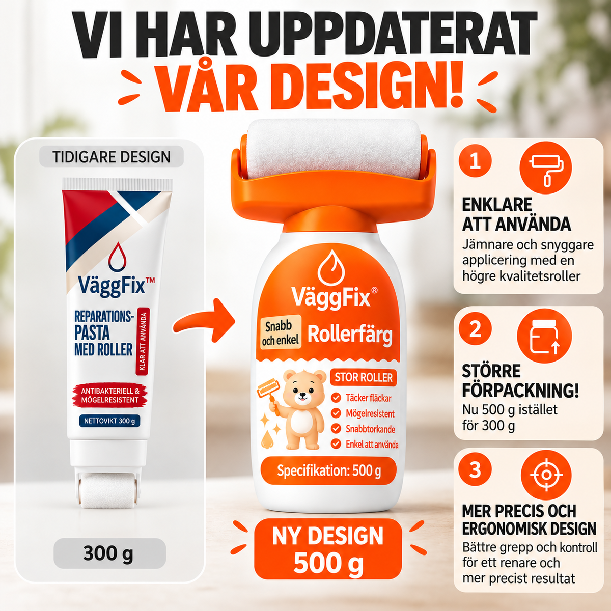 VäggFix™ – Den enkla quick-fixen för ett fräschare hem.