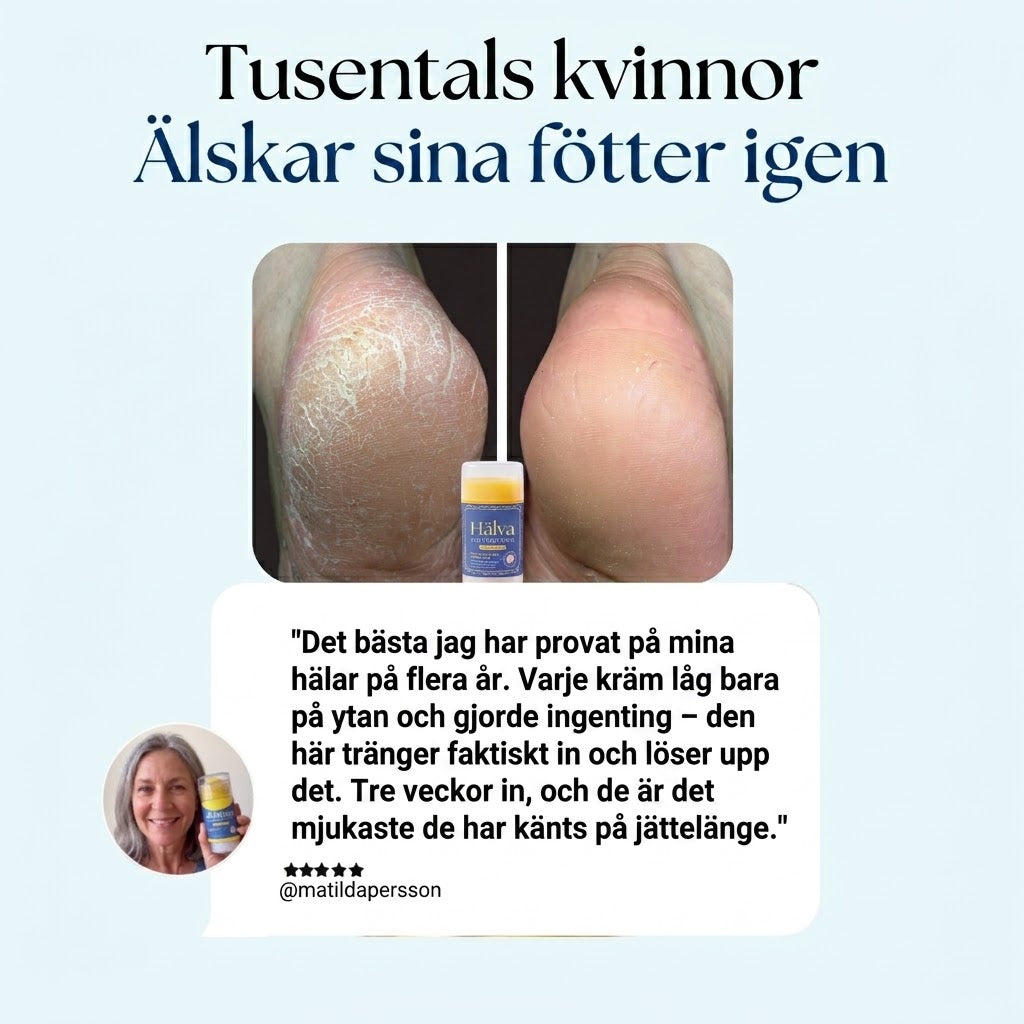 Hälva® | Reparerar Spruckna Hälar & Tar Bort Hård Hud