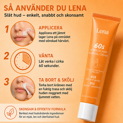 Lena™ | Ta bort ansiktshår med långvarig effekt efter bara 60 sekunders applicering!