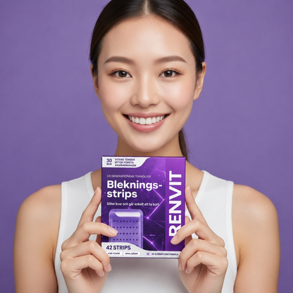 RenVit® | Synligt vitare tänder redan från dag 1. Emaljsäkert, peroxidfritt. Ingen tandläkartid, ingen väntan — bara resultat.
