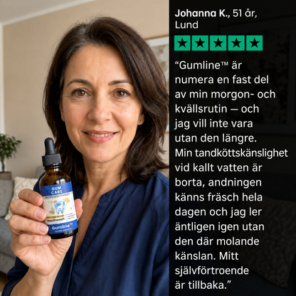 Gumline™ | Stoppa tandköttsretraktion med bivenomens uråldriga kraft — på bara 7 dagar
