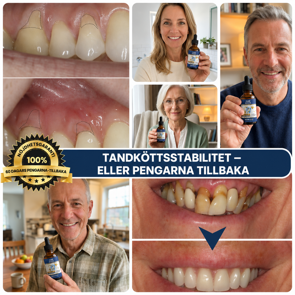 Gumline™ | Stoppa tandköttsretraktion med bivenomens uråldriga kraft — på bara 7 dagar