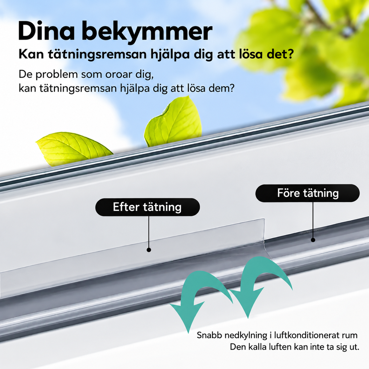 🚪 Hemro™ Tätningslist 5 m – Självhäftande skydd mot drag, damm, insekter och störande ljud 🏠