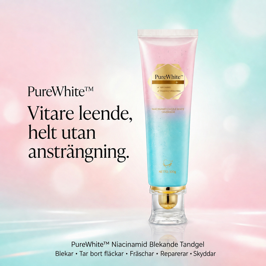 PureWhite™ | Blekande tandkräm med niacinamid – omedelbar effekt