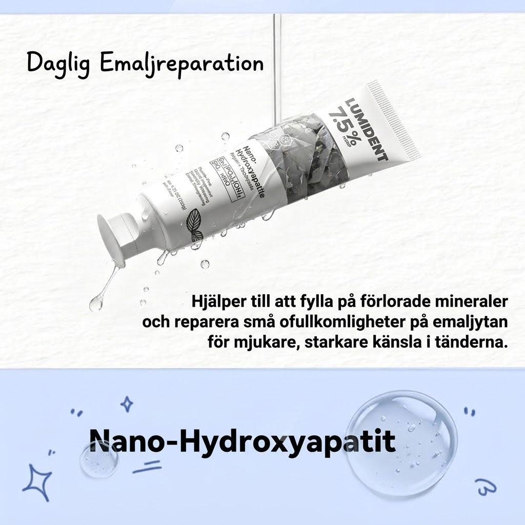Lumident® | Reparerande Tandkräm med 7.5% Nano-Hydroxyapatit