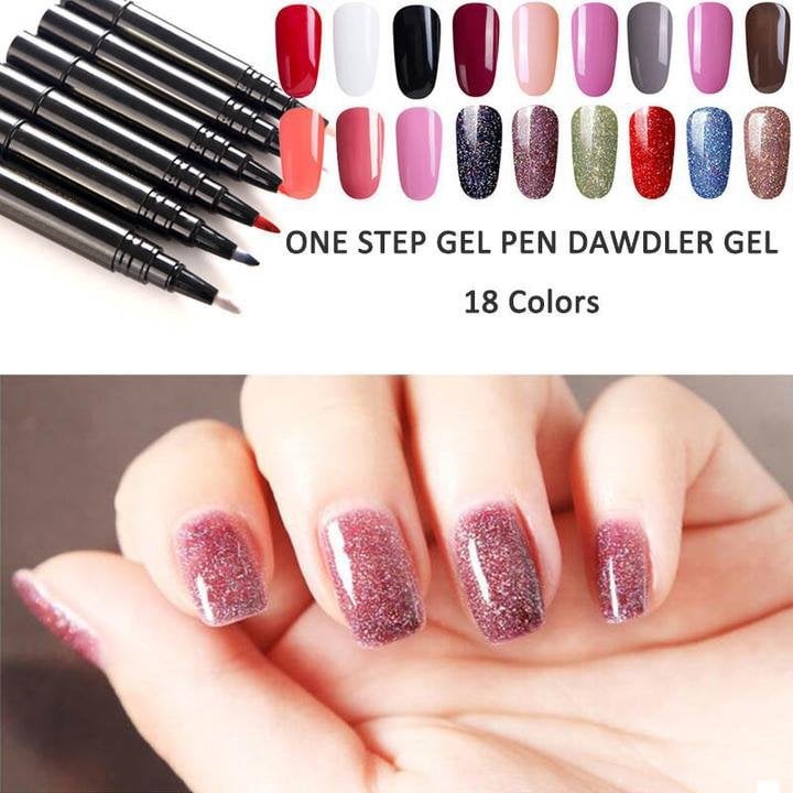 PrecisoNail™ | DIY-nagellackset 💅 18 färger gelpennor + gratis mini-UV-lampa 💡