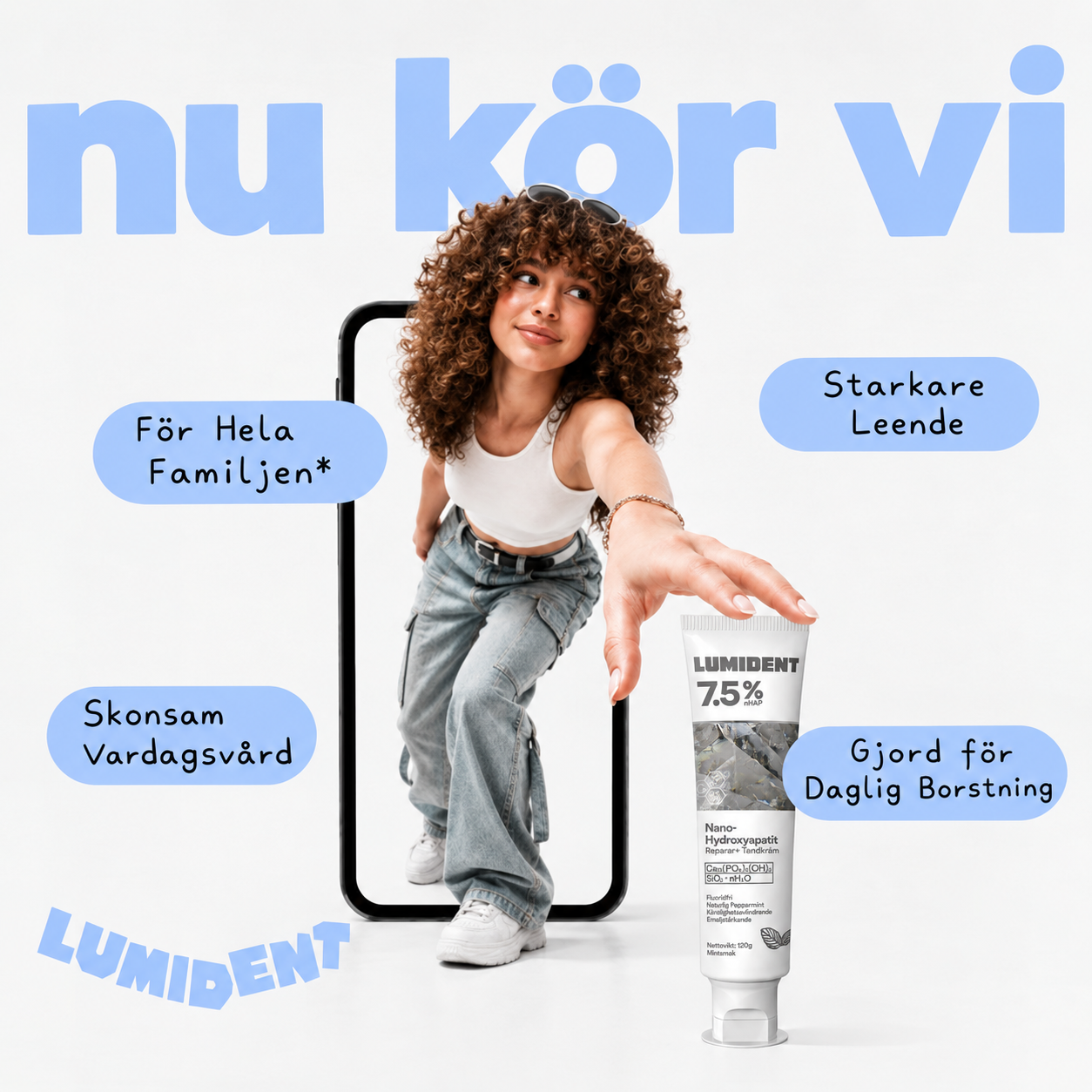 Lumident® | Reparerande Tandkräm med 7.5% Nano-Hydroxyapatit