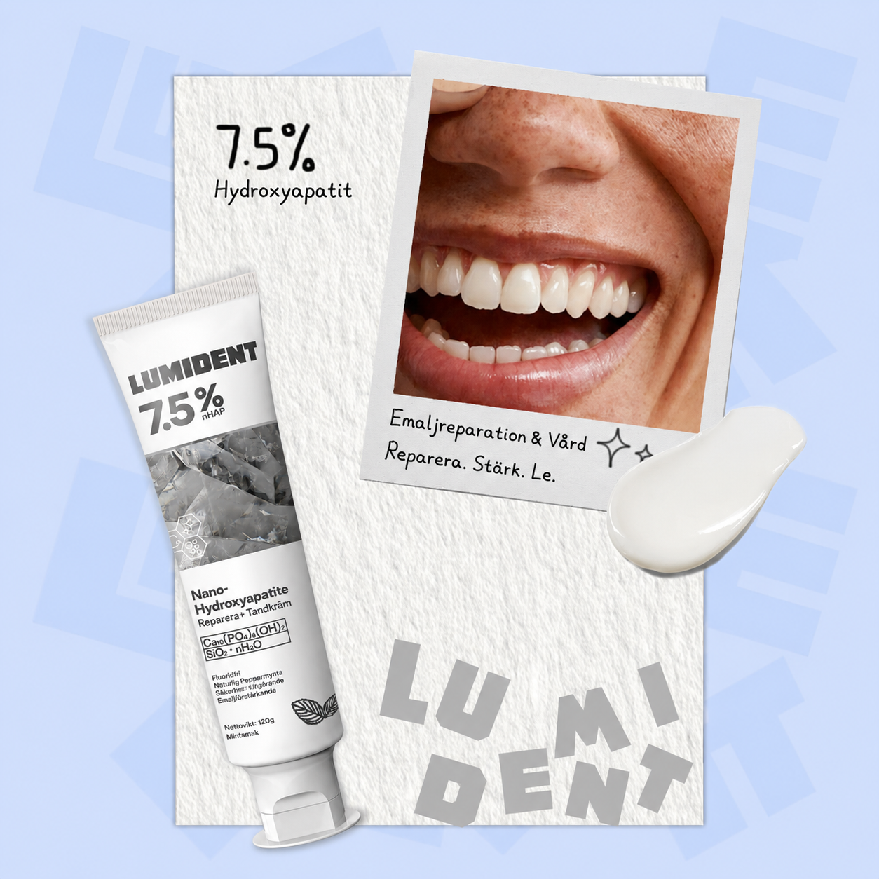 Lumident® | Reparerande Tandkräm med 7.5% Nano-Hydroxyapatit
