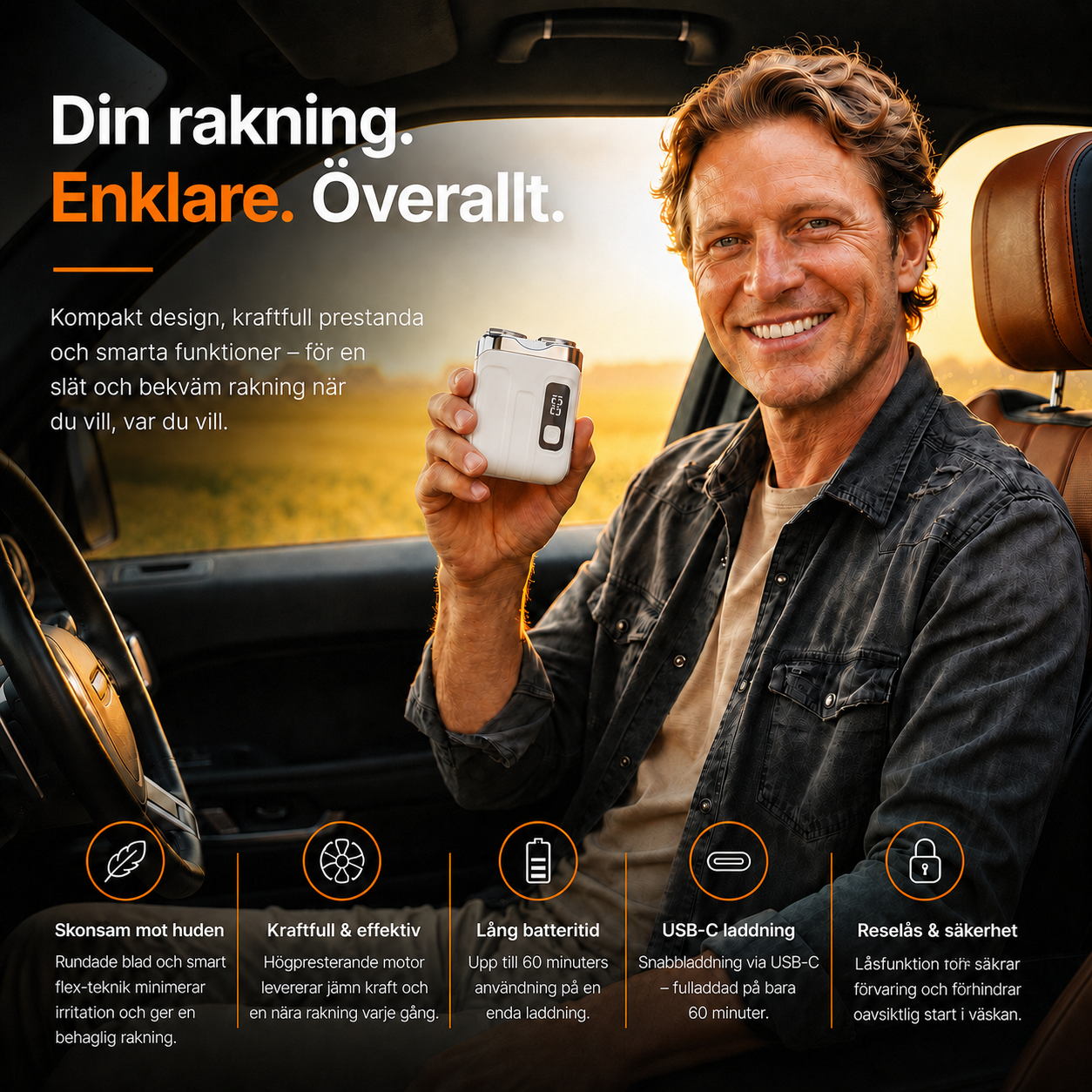 TrimPro™ | AI Elektrisk Mini-Rakapparat