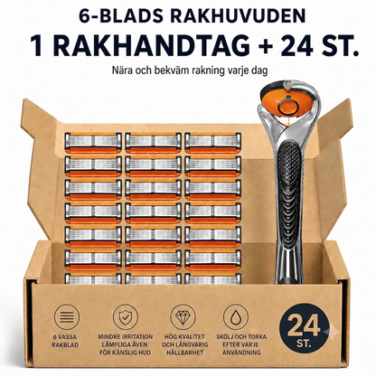 SmoothGlide™ | 24 Rakhuvuden + Gratis Handtag