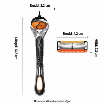 SmoothGlide™ | 24 Rakhuvuden + Gratis Handtag