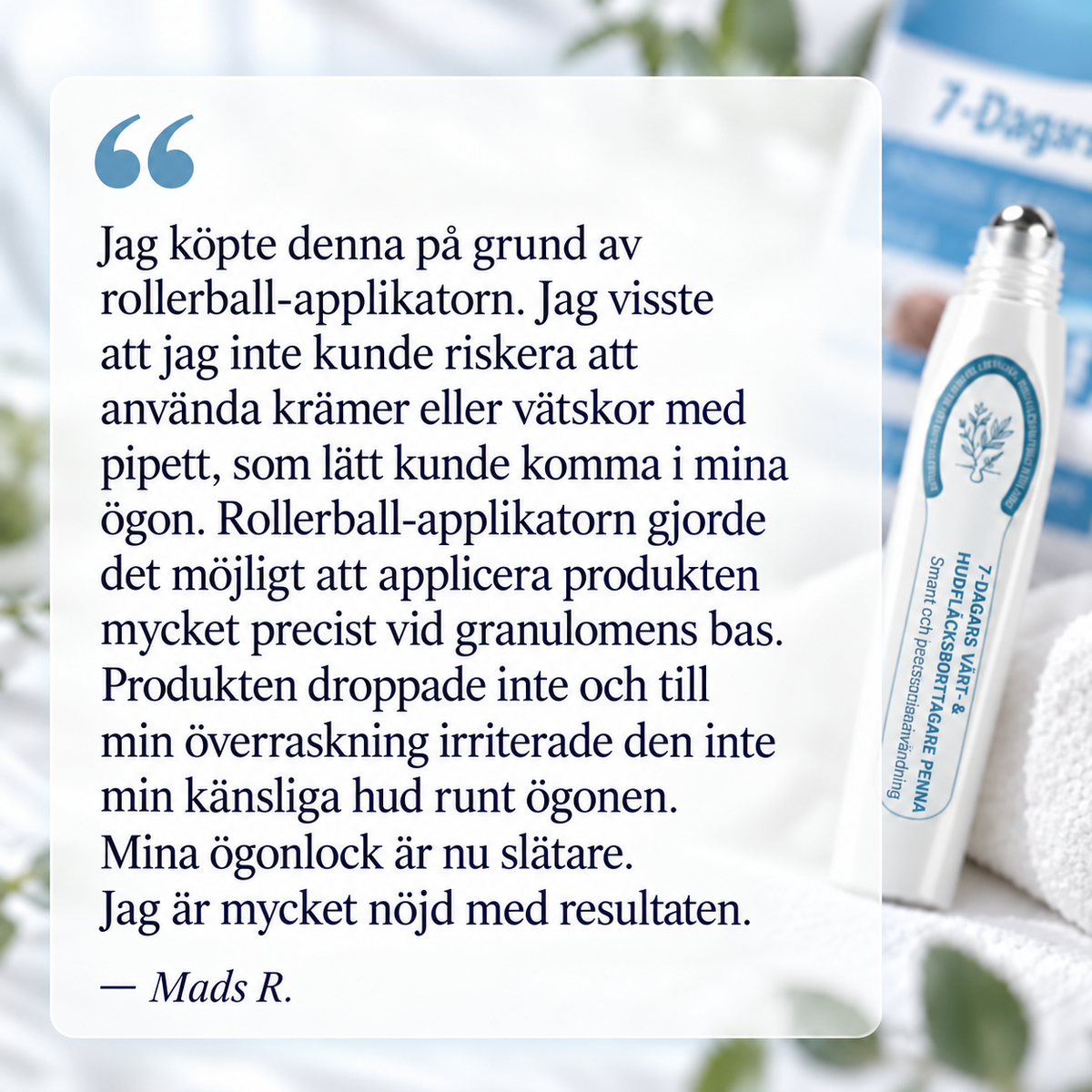HudRen™ | Effektivt serum mot vårtor och hudförändringar