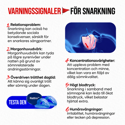 Nattro™ | Anti-snarkskena för mindre snarkning och lugnare nätter