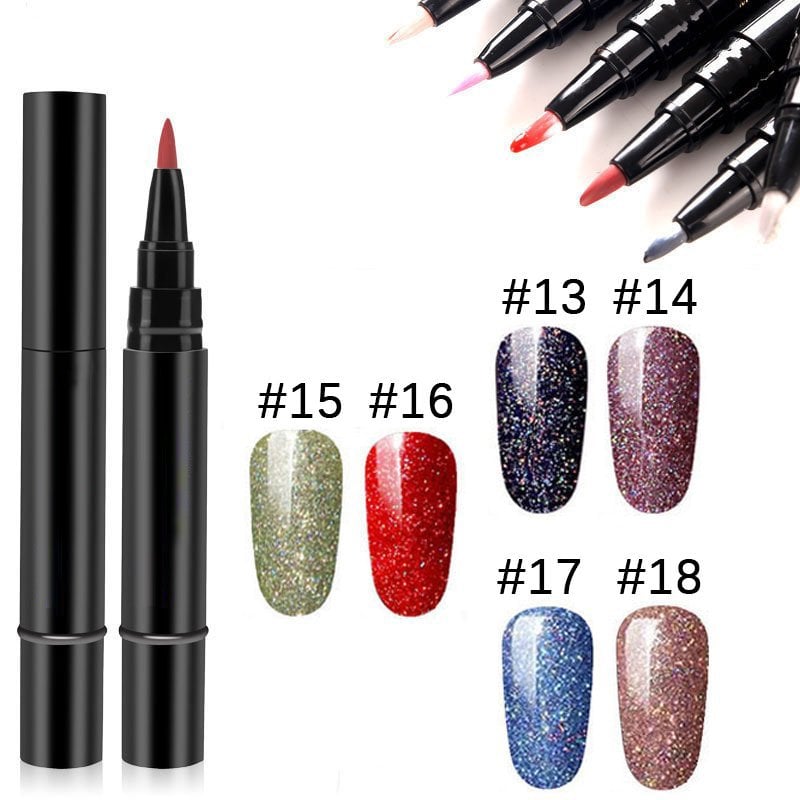 PrecisoNail™ | DIY-nagellackset 💅 18 färger gelpennor + gratis mini-UV-lampa 💡